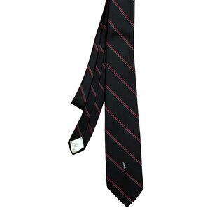 VINTAGE Yves Saint Laurent Tie Black/Red